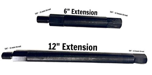 6&#034; &amp; 12&#034; dry core drill bit extension 5/8&#034; - 11 female to 5/8&#034; - male for sale