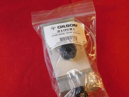 New Gilson prime / purge valve assembly; P/N 210581