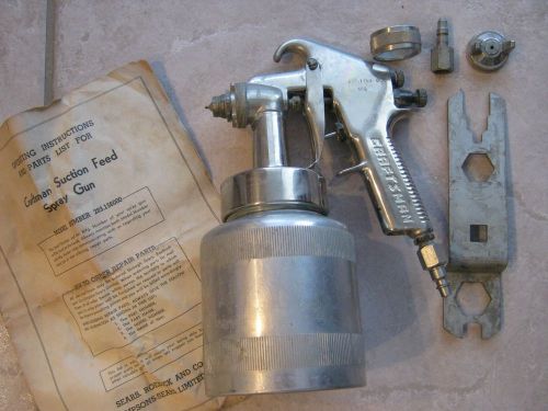 VINTAGE CRAFTSMAN SUCTION SPRAY GUN W/CUP-283.156000 MADE IN USA-W/INSTRUCTIONS