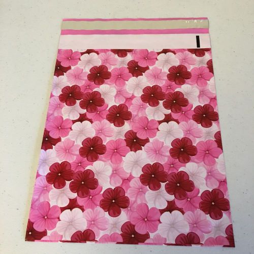 100 Designer Hibiscus Floral Poly Mailer - 10 x 13&#039;&#039; Mailer Bag, Favor, Event