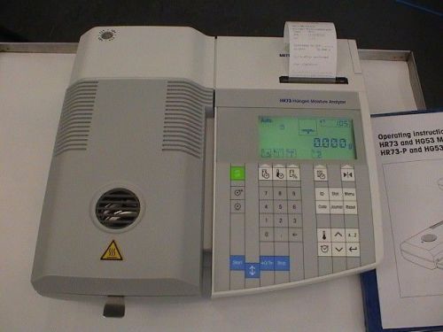 METTLER TOLEDO HR73 halogen moisture analyzer