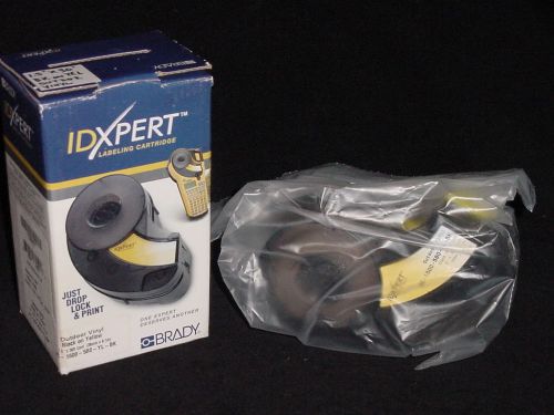 Brady idxpert labeling cartridge xc-1500-580-yl-bk, outdoor vinyl yellow black for sale