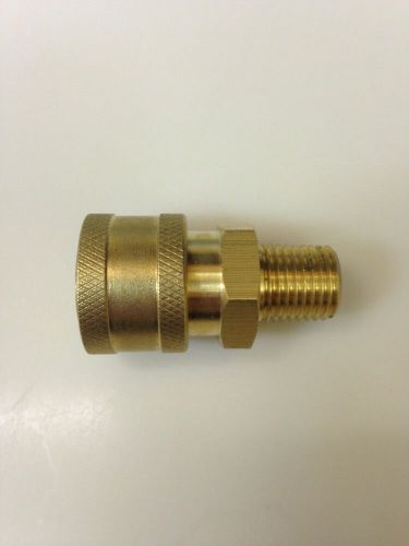 Pressure Washer Brass Quick Connect 1/4 Socket, 1/4 Male Pipe Thrd Brass 5500psi