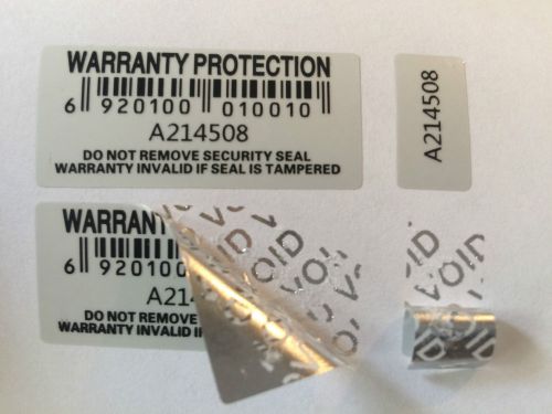 100 x Warranty Void Stickers Tamper proof Labels Security seal protection