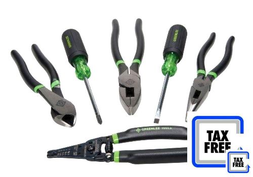 Greenlee 0159-36 hand tool kit, six piece for sale