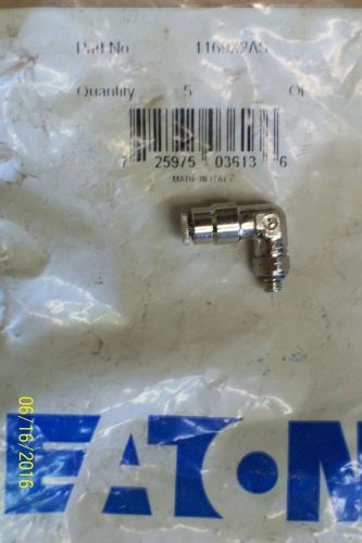 Eaton 1169x2as swivel 90 degree male elbow 1/8&#034; tube od push connect for sale