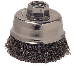 CUP BRUSH,3&#034;X5/8&#034;-11 CRIMPED