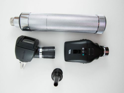 Welch Allyn 3.5v Otoscope Ophthalmoscope Diagnostic Kit 71050 11720 20000 w Case