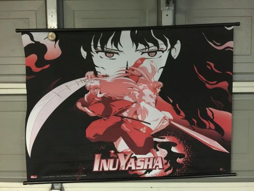 Collectible - InuYasha Banner 46&#034; x 31&#034; 2000 - 2005 Roll Up Banner