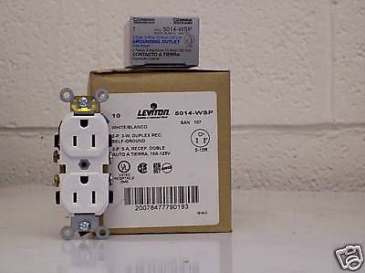 30 leviton duplex receptacles    cr15-w for sale