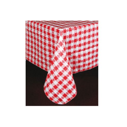 Winco tbcs-52r, 52x52-inch red square table cloth for sale