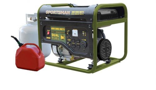 New sportsman 4000w dual fuel powered generator power start rv camp msrp $529.00 for sale