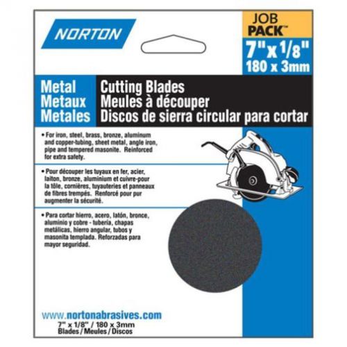 7&#034; abrasive cut-off saw blade with 5/8&#034; arbor, 4-pack for metal norton 89337 for sale