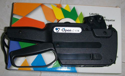 OPEN C17 A Price Gun Tag Machine 2 Lines Labeler 1Roll