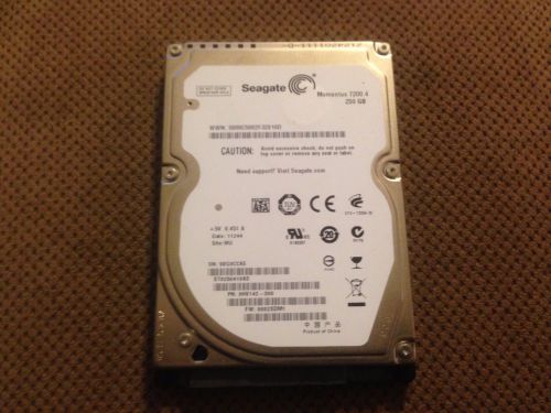 Seagate momentus 250gb 7200.4 sata 2.5&#034; laptop hdd st9250410as for sale