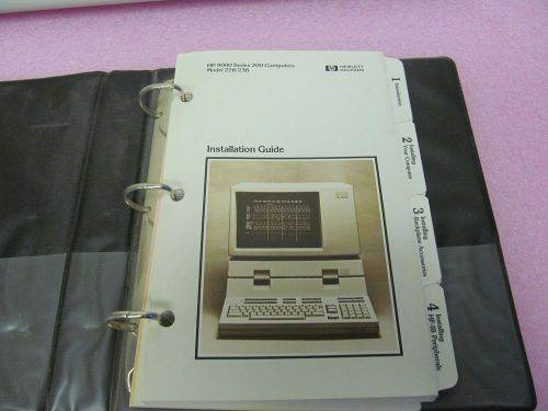 HP 9000 SERIES 200 COMPUTERS TYPE 226/236 INSTALLATION GUIDE.