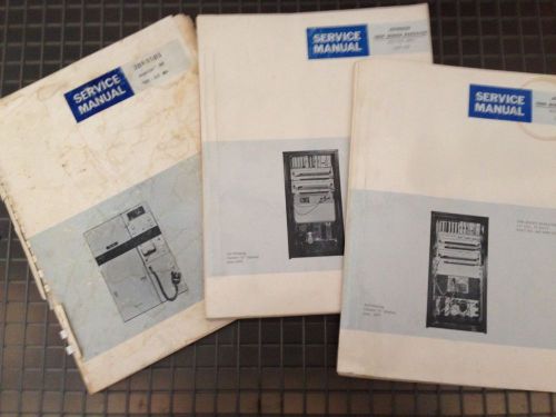 Three (3) EF Johnson UHF Repeater Radio Service Manuals Basecom 948 1000 1200