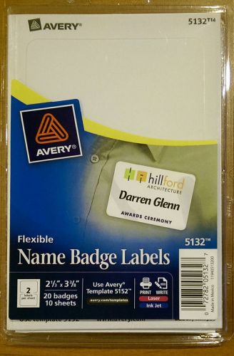 Avery Name Badge Labels 5132 Lot of 3