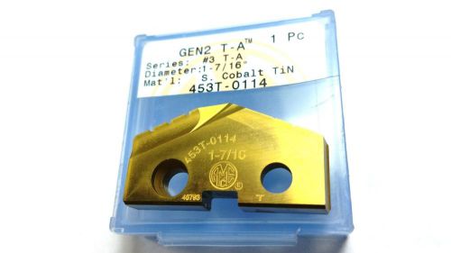 (1 Inserts) 1- 7/16&#034; Allied AMEC #3 T-A Cobalt TiN Spade Insert (Q 395)