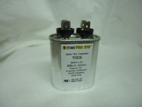 Packard toc5 5 mfd 370v oval capacitor for sale