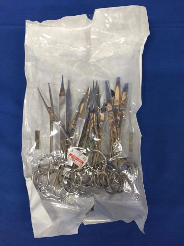 12 Assorted Surgical Tools(Clamps Scissors &amp; Forceps)