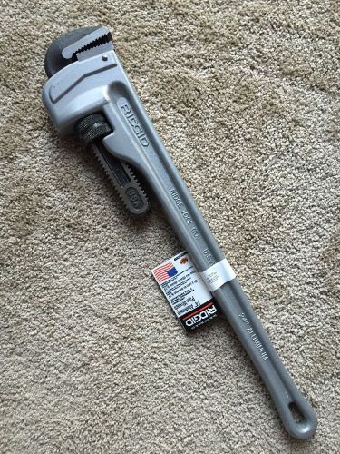 Ridgid 24&#034; aluminum pipe wrench 31105 for sale