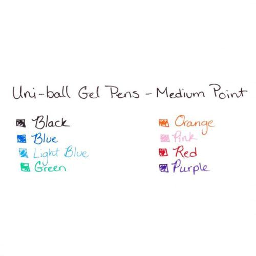 uni-ball Signo Gel 207 Retractable Roller Ball Pen, Medium Point, Translucent Ba