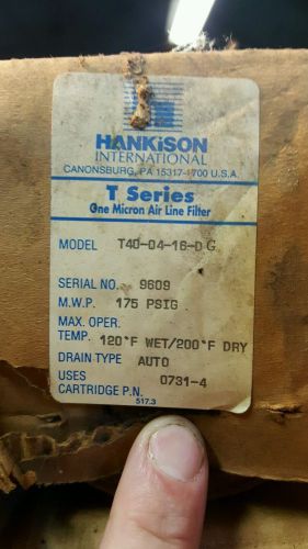 Hankison t series air filter for sale