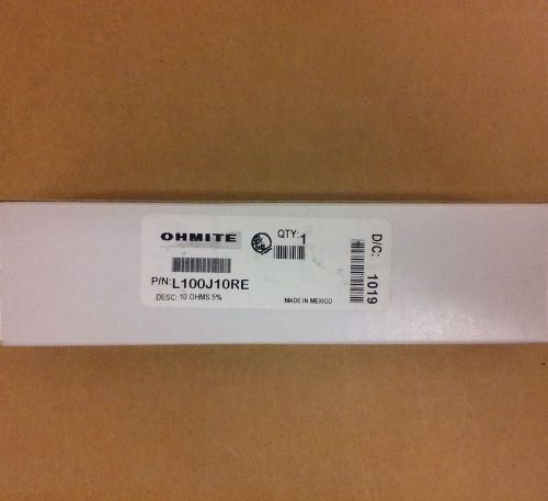 (Lot of 11) OHMITE L100J10RE Wirewound Resistors. NEW