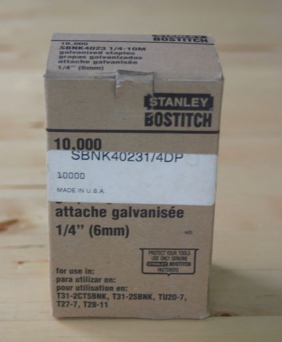10000 Stanley Bostitch Galvanized Staples 1/4&#034; 6mm (SBNK4023 1/4-10M)