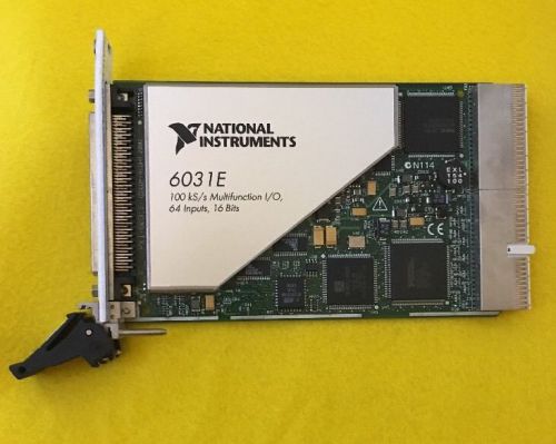 National Instruments 100 kS/s Multifunction I/O 64 Inputs 16 Bits; PXI-6031E