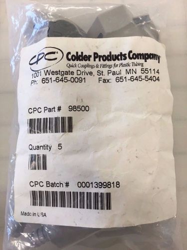 Colder 98500 UDC Valved In-Line Hose Barb Coupling Body 3/8&#034; ID Barb EPDM O-Ring