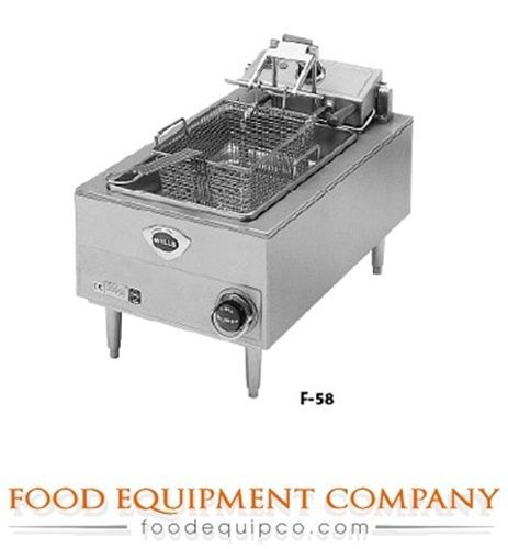 Wells F-58 Fryer countertop electric single fry pot with automatic basket...