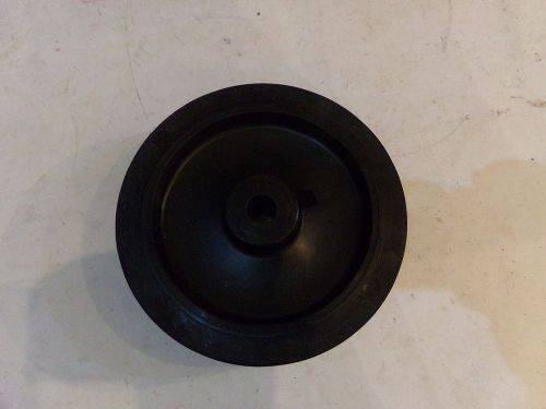 Solid rubber tire with hard plastic rim 8&#034; dia. x 2&#034; wide 3/4&#034; arbor - new for sale