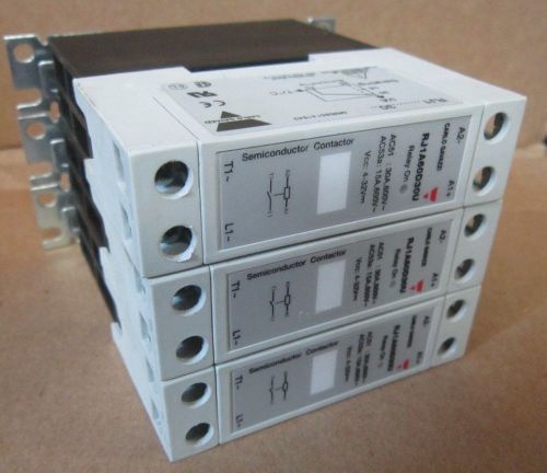 LOT OF 3 Carlo Gavazzi RN1A60A20U Semiconductor Contactor AC1 20A 600VAC