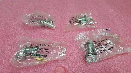 Suhner 24bnc-75-4-3/133 ne connectors, qty : 4pcs for sale