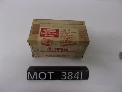 NEW Dayton .010 HP 3M558 Single Phase Shaded Pole Motor (MOT3841)