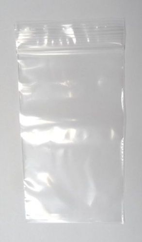 3&#034; x 5&#034; 2mil clear reclosable zip lock bags case of 1000 for sale