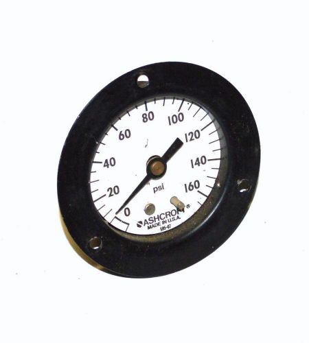 Ashcroft 595-07 0-160 psi pressure gauge 1/8&#034; npt back mount for sale