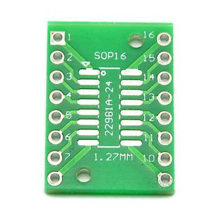 10x SOP16 PPOP16 TPPOP16 To DIP16 0.65/1.27mm IC Adapter PCB Board Fine fb