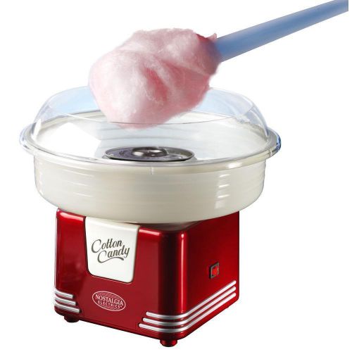 Nostalgia Electrics Retro Series Hard &amp; Sugar Free Candy Cotton Candy Maker New