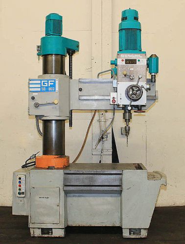 2.6&#039; arm 10&#034; col dia south bend gf 50-800 radial drill, pwr elevating arm,pwr dn for sale