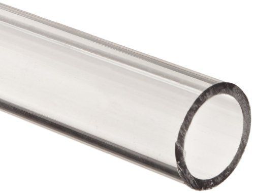 Small Parts Polycarbonate Tubing, 1&#034; ID x 1 1/4&#034; OD x 1/8&#034; Wall, Clear Color 24&#034;