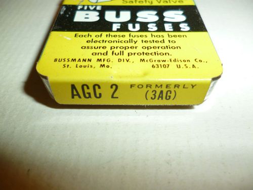 fuses - AGC2 - 5 pack - Buss