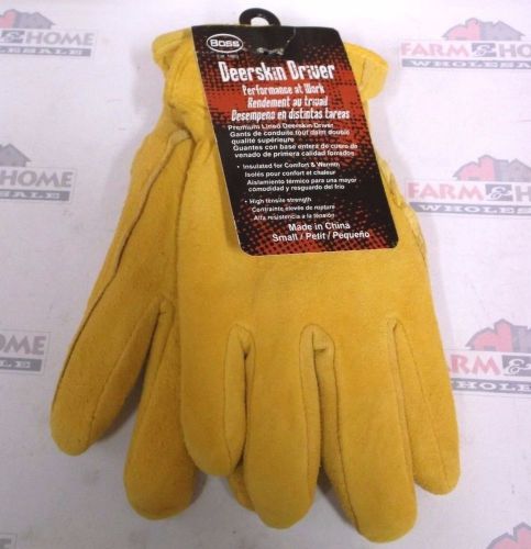 Boss Gloves ~ Small Split Deerskin Drivers ~ 7186S ~ Small ~ New ~ Free Shipping