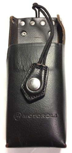 Genuine motorola vintage leather police saber radio holder. euc for sale