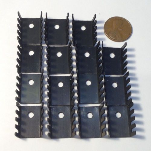 15 Pieces TO-220 Heat Sink Black Anodized Aluminum TO220 19x15x10mm IC Heatsink