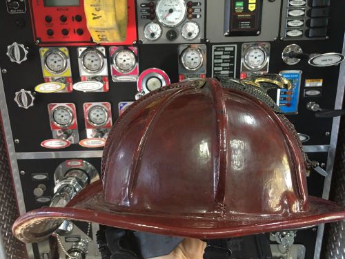 Leather Fire Helmet TL-2