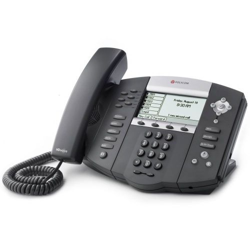 Polycom SoundPoint IP650 SIP w/ POE 6-Line 2200-12651-025 VoIP Refurbished