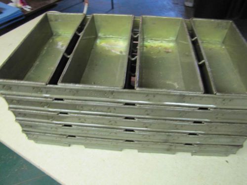 (1 or More) Heavy Commercial Grade Metal Bread Baking 4 Loaf Pans Elco L8 L9